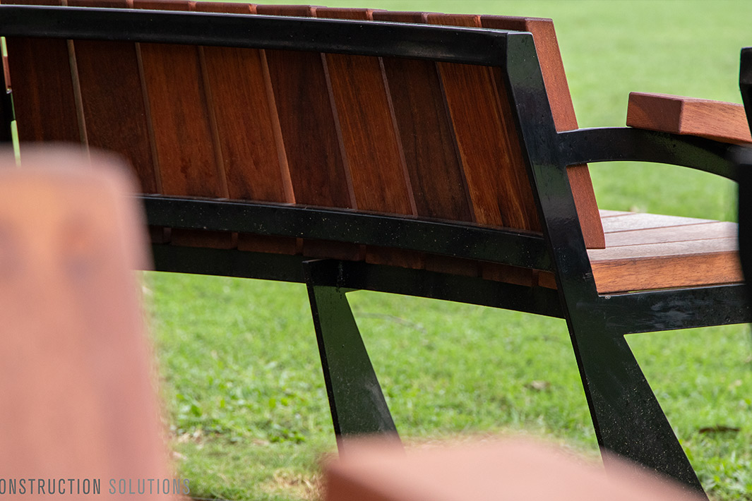 bench outdoors at uq great court